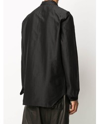 schwarzes Langarmhemd von Rick Owens