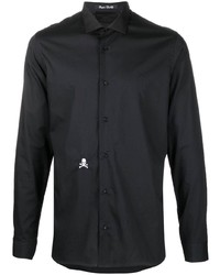schwarzes Langarmhemd von Philipp Plein