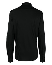 schwarzes Langarmhemd von Calvin Klein