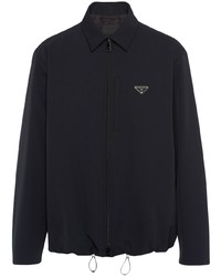 schwarzes Langarmhemd von Prada