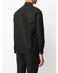 schwarzes Langarmhemd von Saint Laurent