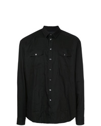 schwarzes Langarmhemd von RH45