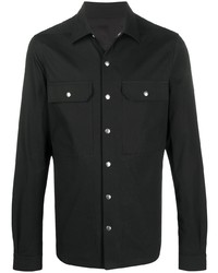 schwarzes Langarmhemd von Rick Owens