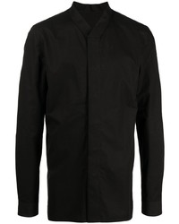 schwarzes Langarmhemd von Rick Owens