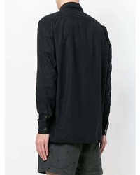 schwarzes Langarmhemd von Tomas Maier