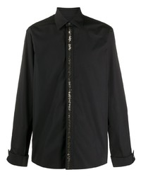 schwarzes Langarmhemd von Roberto Cavalli