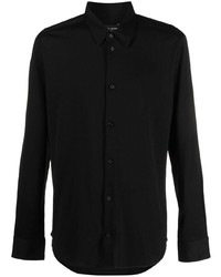 schwarzes Langarmhemd von Roberto Collina
