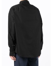 schwarzes Langarmhemd von Armani Exchange