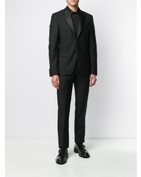 schwarzes Langarmhemd von Saint Laurent