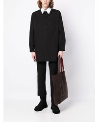 schwarzes Langarmhemd von Yohji Yamamoto