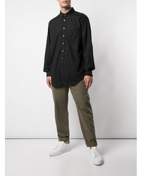 schwarzes Langarmhemd von Engineered Garments