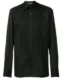 schwarzes Langarmhemd von Tom Ford