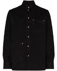 schwarzes Langarmhemd von Tom Wood
