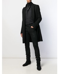 schwarzes Langarmhemd von Saint Laurent