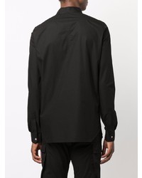 schwarzes Langarmhemd von Rick Owens