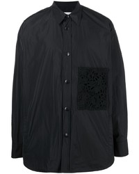 schwarzes Langarmhemd von Valentino