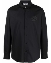 schwarzes Langarmhemd von VERSACE JEANS COUTURE