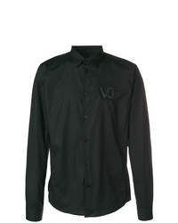 schwarzes Langarmhemd von Versace Jeans