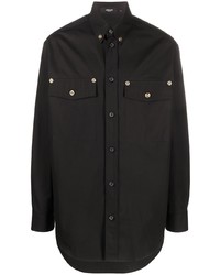 schwarzes Langarmhemd von Versace