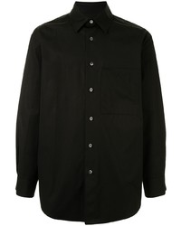 schwarzes Langarmhemd von Wooyoungmi