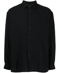 schwarzes Langarmhemd von YMC