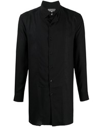 schwarzes Langarmhemd von Yohji Yamamoto