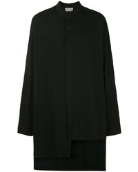 schwarzes Langarmhemd von Yohji Yamamoto