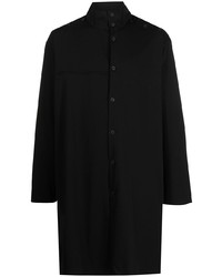 schwarzes Langarmhemd von Yohji Yamamoto