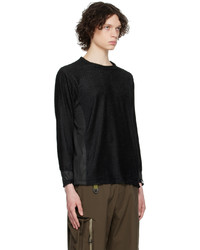 schwarzes Langarmshirt aus Netzstoff von CMF Outdoor Garment