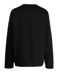 schwarzes Langarmshirt mit Schlangenmuster von Roberto Cavalli