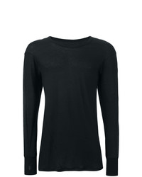 schwarzes Langarmshirt von 11 By Boris Bidjan Saberi