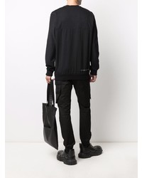 schwarzes Langarmshirt von 11 By Boris Bidjan Saberi