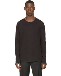 schwarzes Langarmshirt von Alexander Wang