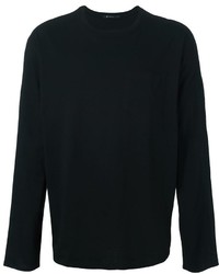 schwarzes Langarmshirt von Alexander Wang