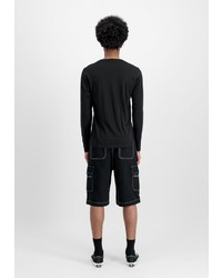 schwarzes Langarmshirt von Alpha Industries