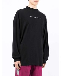 schwarzes Langarmshirt von Off-White