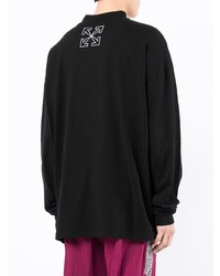 schwarzes Langarmshirt von Off-White