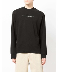 schwarzes Langarmshirt von Off-White