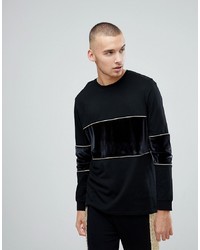 schwarzes Langarmshirt von ASOS DESIGN