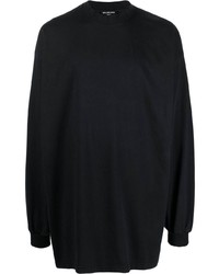 schwarzes Langarmshirt von Balenciaga