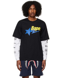 schwarzes Langarmshirt von BAPE