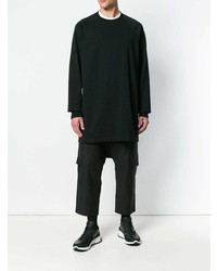 schwarzes Langarmshirt von Rick Owens