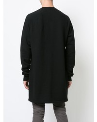 schwarzes Langarmshirt von Rick Owens DRKSHDW