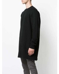 schwarzes Langarmshirt von Rick Owens DRKSHDW