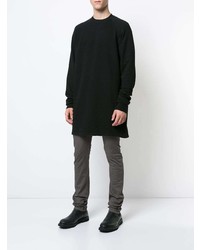 schwarzes Langarmshirt von Rick Owens DRKSHDW