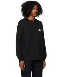 schwarzes Langarmshirt von Stussy