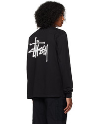 schwarzes Langarmshirt von Stussy