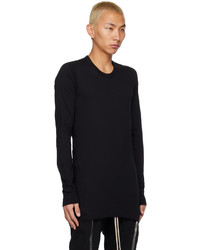 schwarzes Langarmshirt von Rick Owens