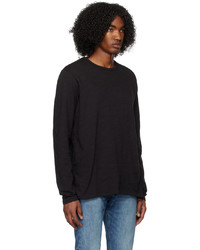 schwarzes Langarmshirt von rag & bone