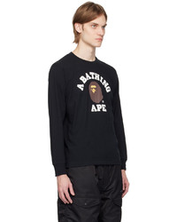 schwarzes Langarmshirt von BAPE